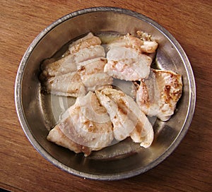 Baked FLOUNDER fish meal