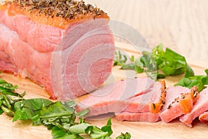 Baked gammon ham