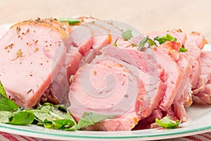 Baked gammon ham