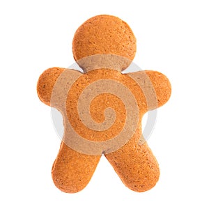 Baked gingerbread from shortbread in the form of a little man.