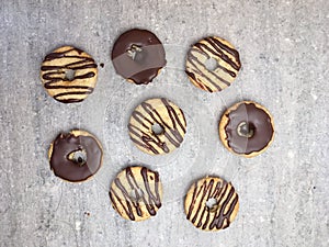 Baked gluten free mini chocolate donuts