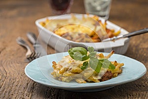 baked italian maceroni pasta