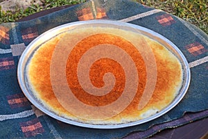 Baked Knafeh outdoor