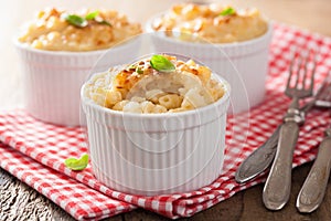 Baked macaroni with cheese