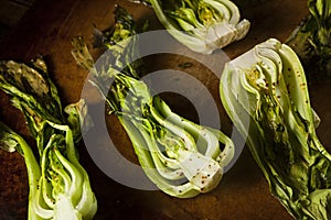 Baked Organic Baby Bok Choy