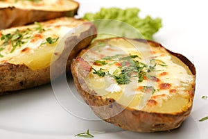 Baked potato with cheese