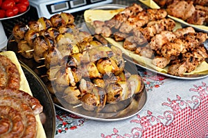 Baked Potato with onion and bacon.