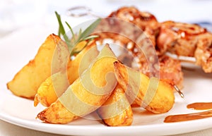 Baked potato wedges