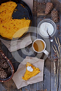 Baked pumpkin casserole