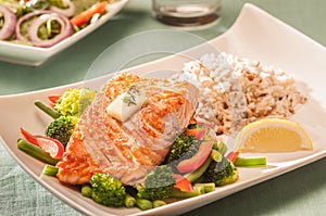 Baked salmon