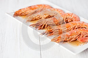 Baked shrimp dish