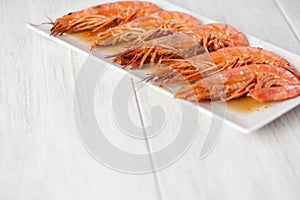 Baked shrimp dish