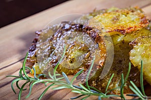 Baked smashed potatoes