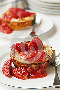 Baked Strawberry Ricotta Dessert