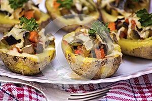 Baked Stuffed Potatoes