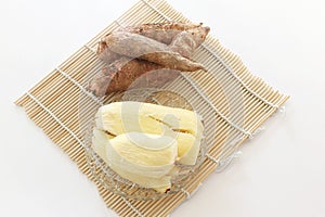 Baked tapioca (Cassava root)