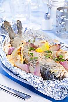 Baked trout