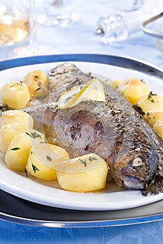 Baked trout