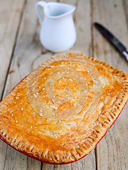 Baked vegetable pie