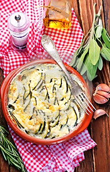 Baked zuchini