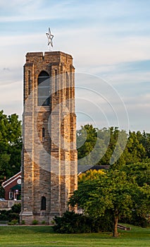 Baker Park Memorial Carillon Bell Tower At Sunset - Frederick, Maryland photo