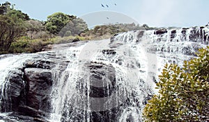 Baker\'s Falls in Horton Plains, Nuwara Eliya.