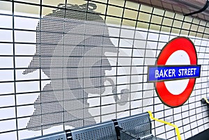 Baker Street underground station in London