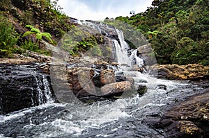 Bakers Falls In Horton Plains, Sri Lanka.