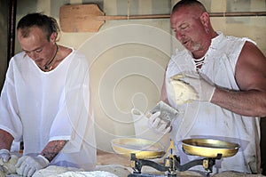Bakers Preparing Dough photo