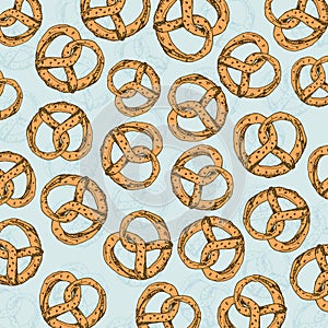 Bakery background. Linear graphic. Bakery collection.  Vector illustration.