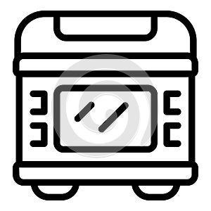 Bakery bread maker icon outline vector. Automatic baking device