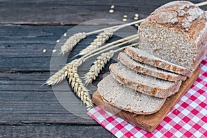 Bakery Bread on a Wooden Table