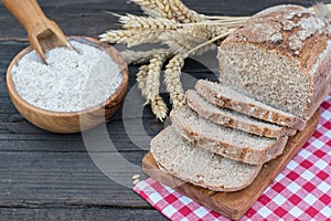 Bakery Bread on a Wooden Table