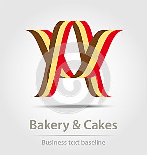 Bakery and cakes business icon