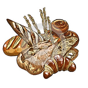 Bakery composition, full color