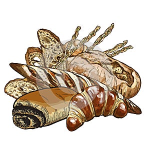 Bakery composition, full color