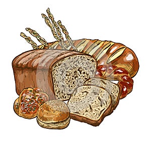 Bakery composition, full color