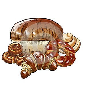 Bakery composition, full color