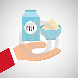 Bakery cooking hand milk cup flour