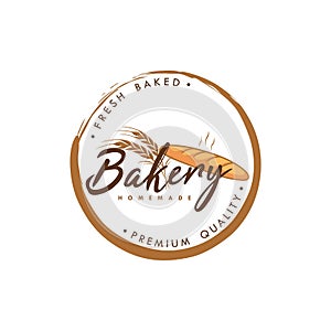 Bakery and Dessert Logo, Zen Bakery Logo, Simple Bakery Logo Vector