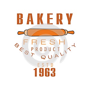 Bakery fresh product, best quality, estd 1963 logo template bread shop badge retro food label design vector Illustration