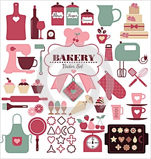 Bakery icon set.