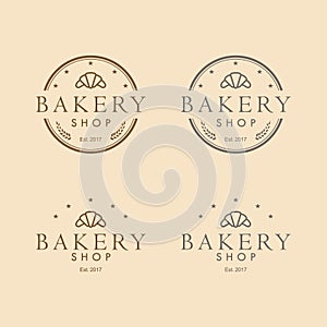 Bakery Logo Round Design Vintage