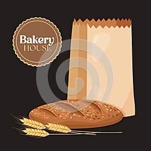 Bakery product with packaging and logo