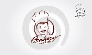 Bakery Resto & Cafe Vector Logo Illustration.