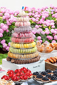 A bakery shop offer - garden party, French style.