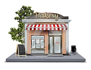 Bakery store concept. Store appearance