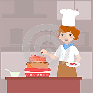 Baking a cake