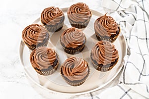 Baking Chocolate Cupcakes with Decadent Chocolate Frosting