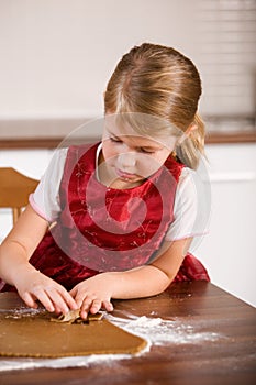 Baking christmas cookies